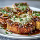 Rich beef and red wine juices surround tender beef and sweet caramelized onions in the Savory Crock Pot French Onion Pot Roast.