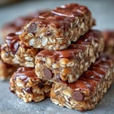 Soft, chewy oat bites studded with mini chocolate chips and coconut, made with natural peanut butter for a satisfying, no-fuss treat.