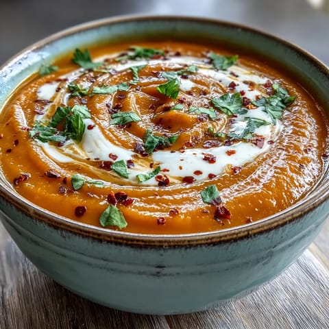 Hearty Carrot Celeriac Chilli Soup, perfectly spiced and ready to enjoy for lunch.