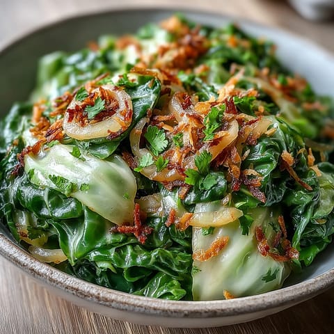 Garnished with fresh cilantro and toasted coconut flakes for a vibrant, flavorful finish.