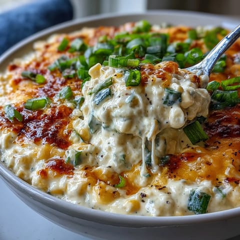 Creamy Crack Corn Dip with cheddar and jalapeños is baked until golden and bubbly, served warm with tortilla chips.