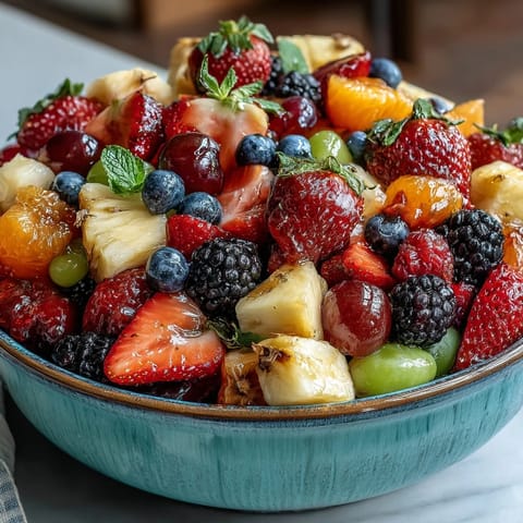 A vibrant graduation fruit table featuring fresh grapes, berries, and edible flowers in a colorful display.