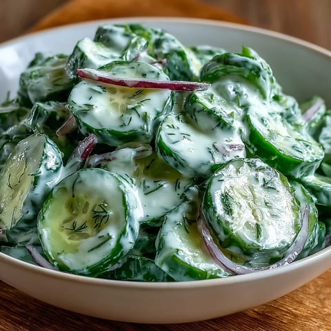 Creamy Cucumber Dill Salad