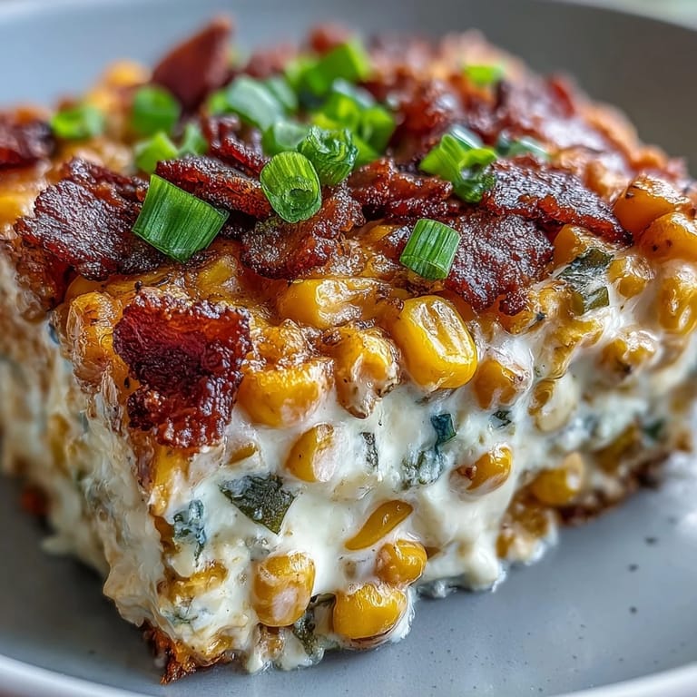 Cold Crack Corn Dip is garnished with jalapeño slices and green onions, ready for dipping with a big bowl of chips.