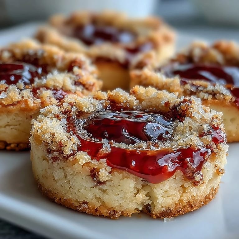 A single Raspberry Swirl Shortbread Cookie broken in half to reveal its tender, melt-in-your-mouth texture and the vibrant red raspberry filling.