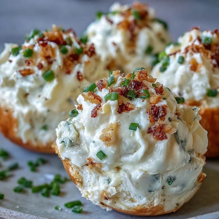 Creamy Everything Bagel Deviled Eggs topped with crunchy seeds, ready to serve.