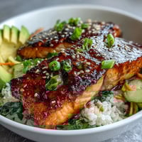 15 Minute Teriyaki Salmon Bowl