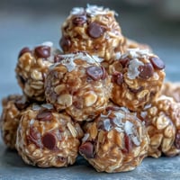 Wholesome no-bake oat bites with creamy peanut butter and honey, rolled into perfect snack-sized portions for a quick energy boost.