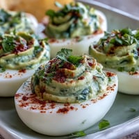 Guacamole Stuffed Deviled Eggs